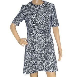 Topshop animal print knee length dress 6